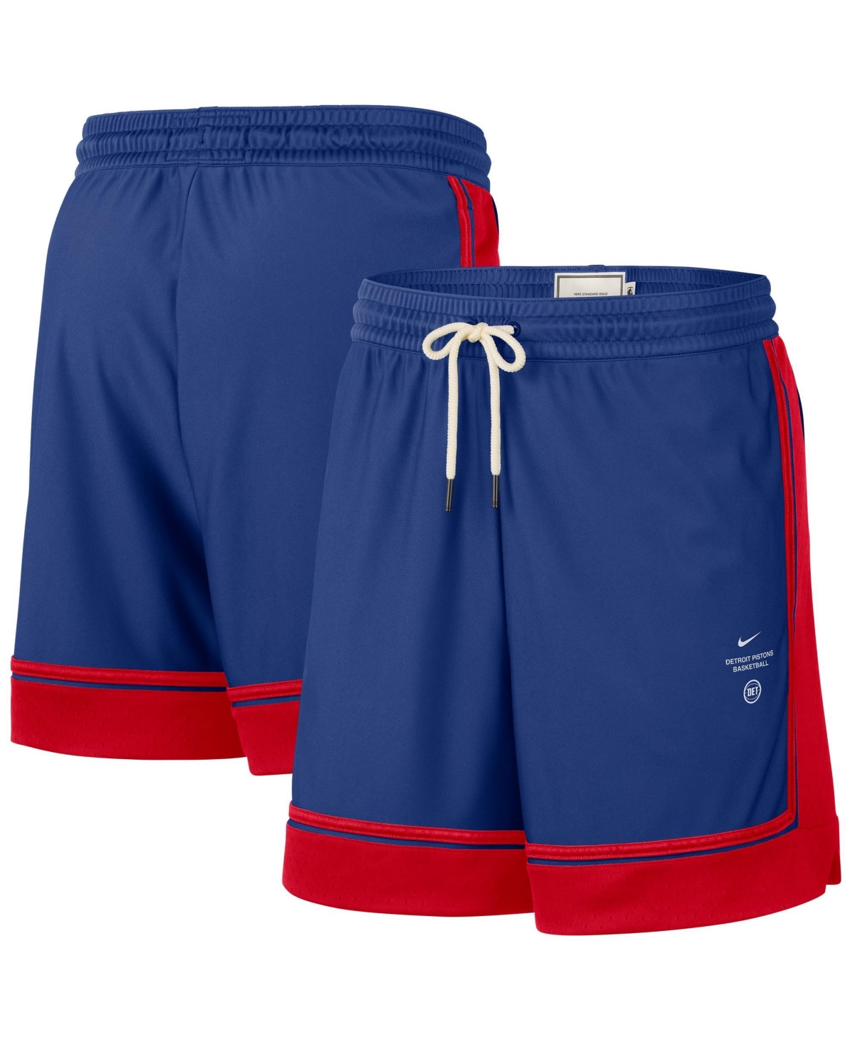 Nike Men's Blue Detroit Pistons 2026 Standard Issue Pre-Game Pro Shorts - Blue, Red
