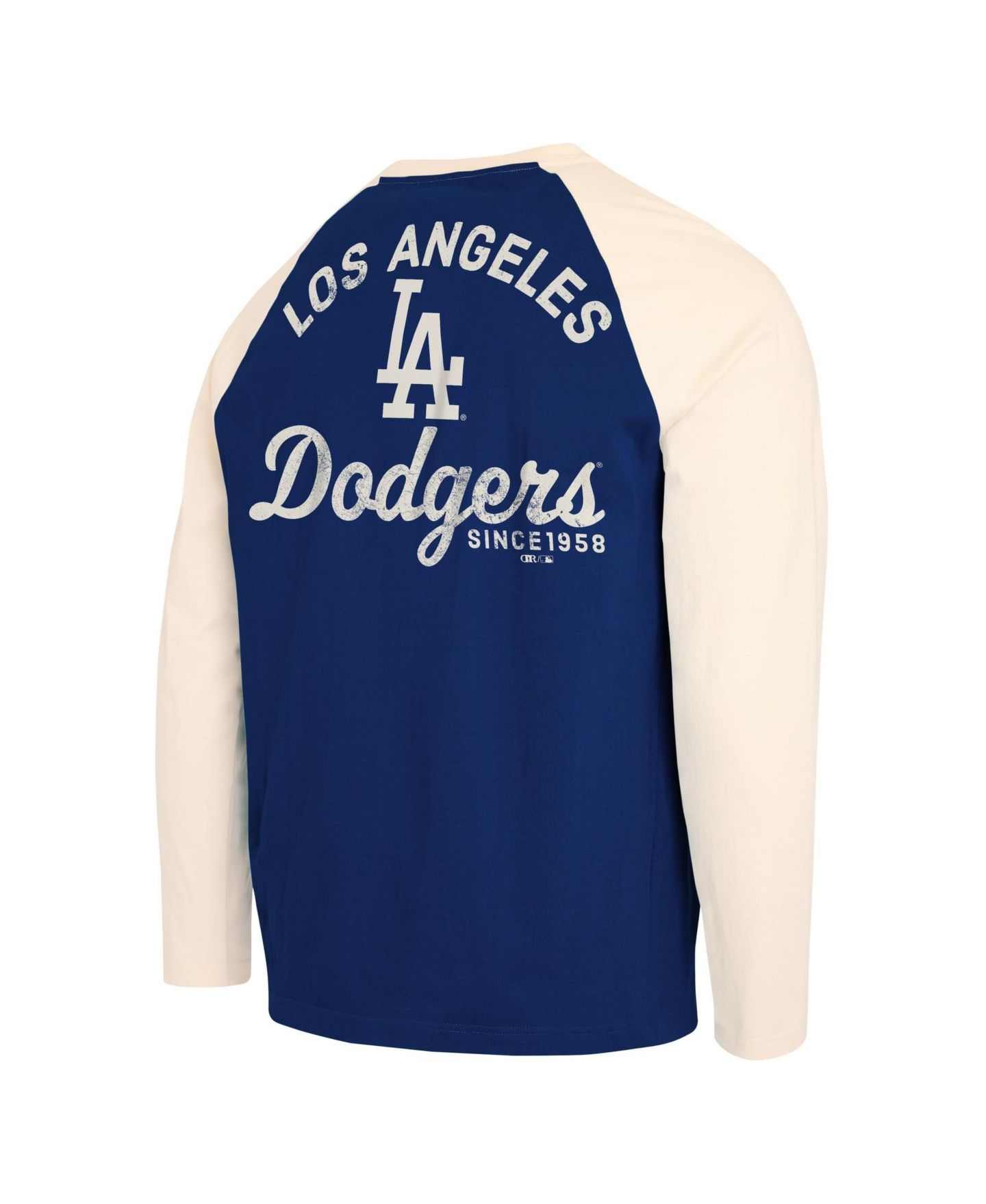 Мужская футболка Darius Rucker Collection By Fanatics Royal/White Los Angeles Dodgers Henley Long-Sleeve — фото 4