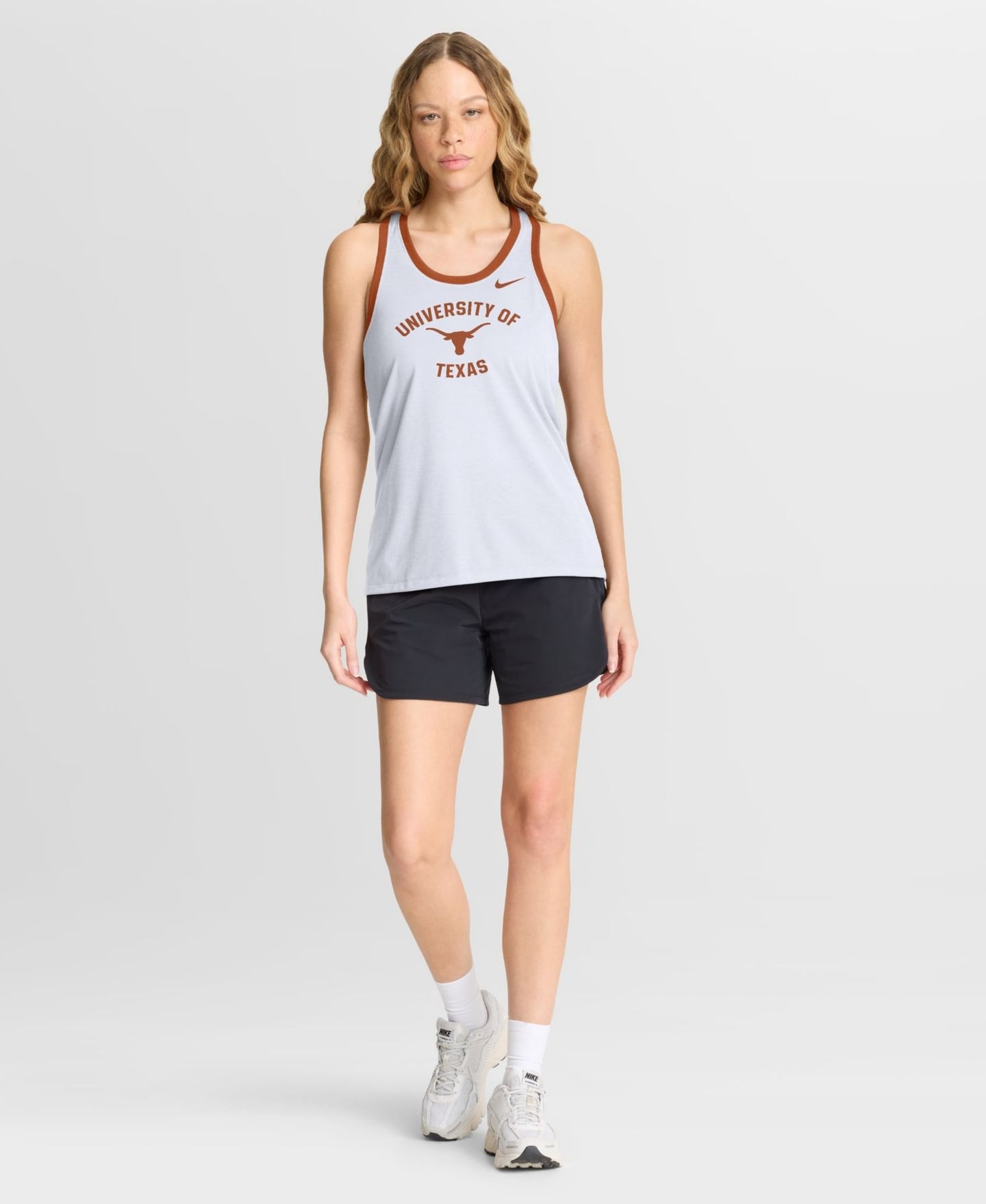 Женский топ Nike White Texas Longhorns Uni Name Tri-Blend Dri-FIT — фото 3