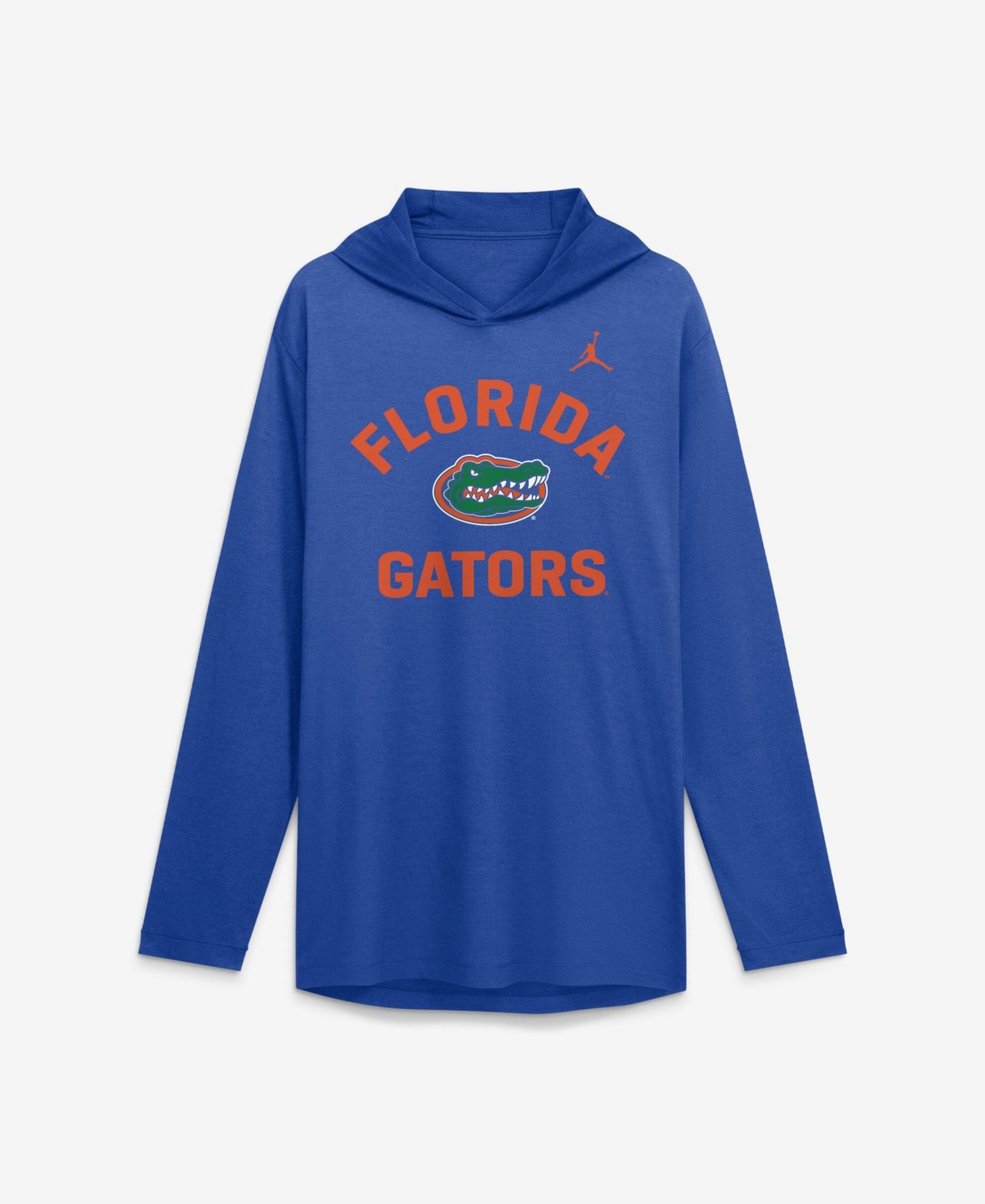 Мужская футболка Jordan Royal Florida Gators Primetime Arch Tri-Blend Dri-FIT Long-Sleeve Hooded — фото 3