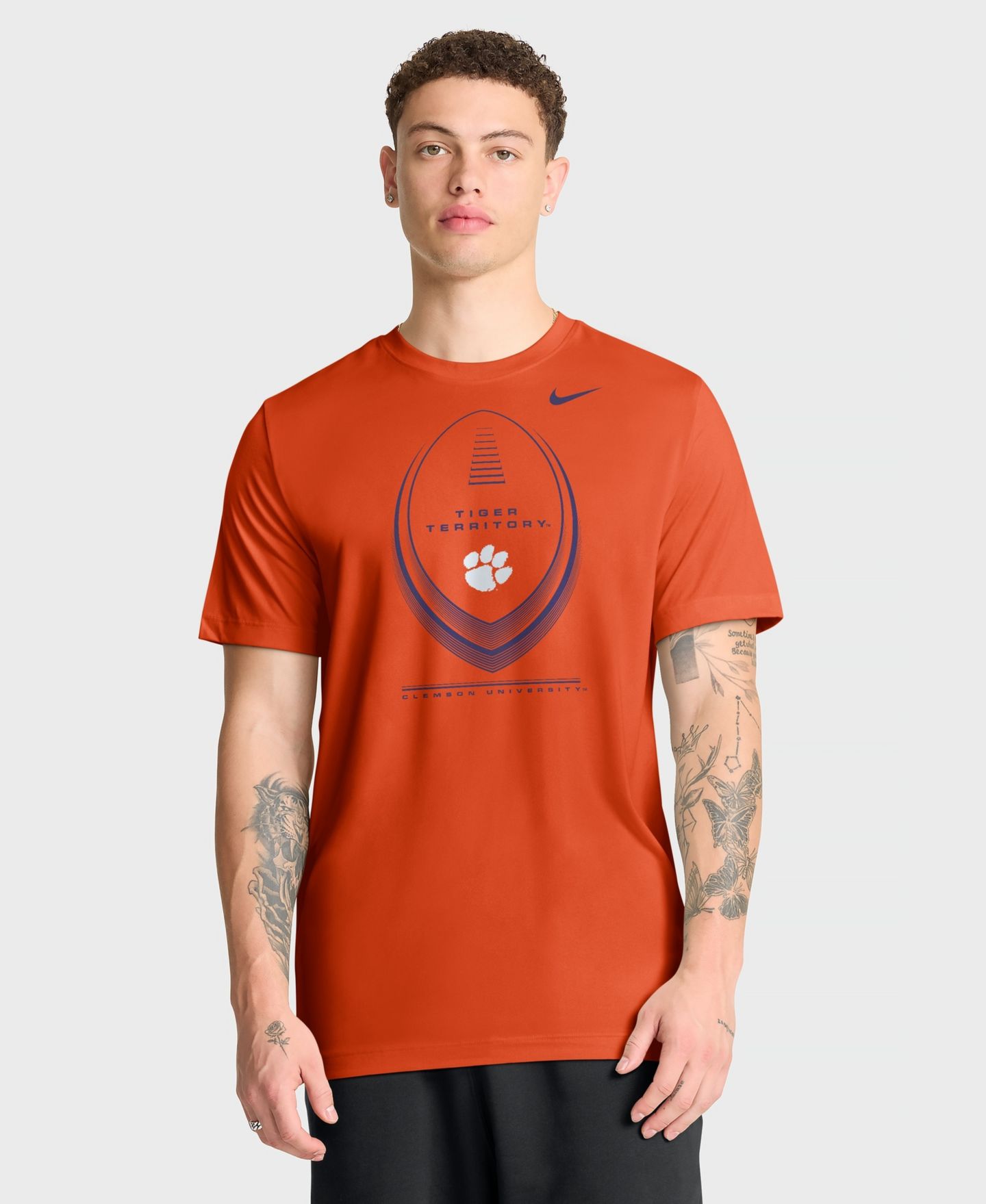 Мужская футболка Nike Orange Clemson Tigers Primetime Legend Football Icon Dri-FIT — фото 1