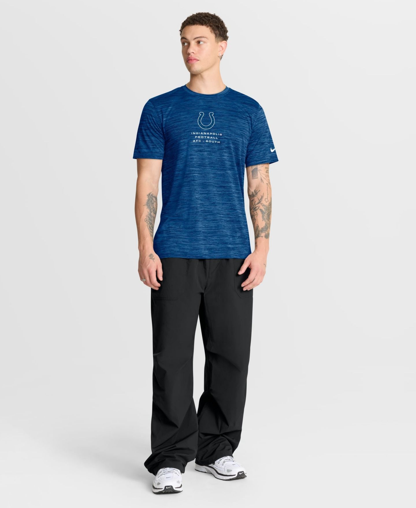 Мужская футболка Nike Royal Indianapolis Colts Velocity Ball Carrier Dri-FIT — фото 2