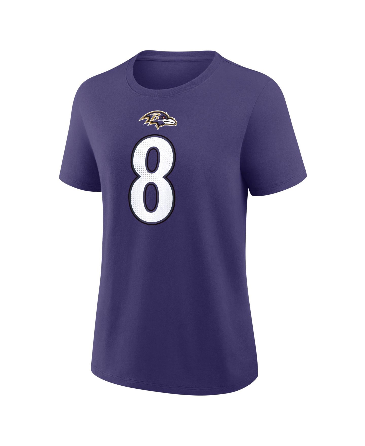 Женская футболка Nike Lamar Jackson Purple Baltimore Ravens Name & Number — фото 2