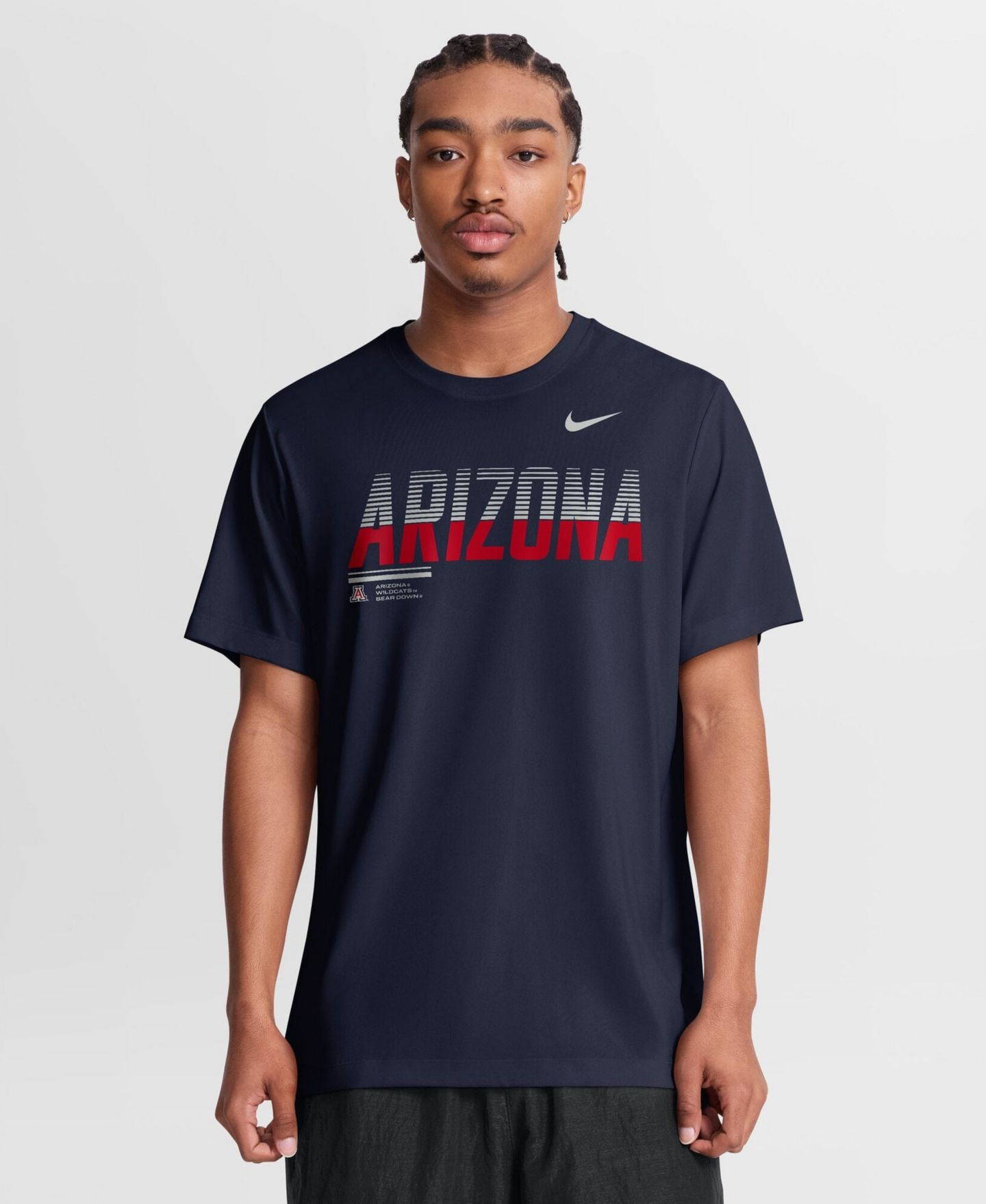 Мужская футболка Nike Navy Arizona Wildcats Sideline Legend Dri-FIT — фото 1