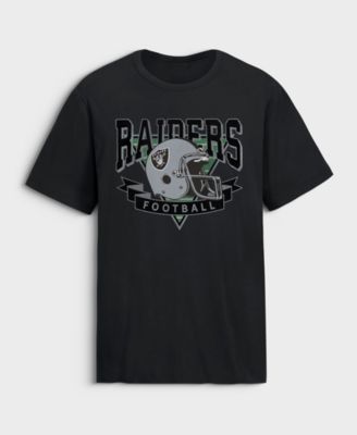 Men's Black Las Vegas Raiders Old Fashion Rushing Legacy Cotton T-Shirt