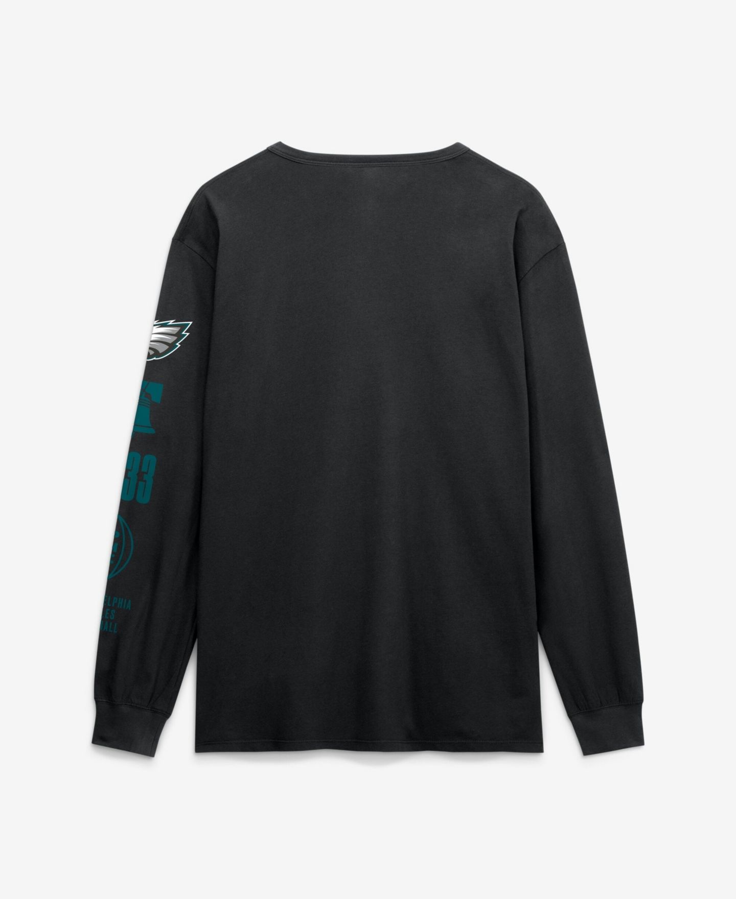 Мужская футболка Fanatics Black Philadelphia Eagles Checkdown Pass Long-Sleeve — фото 2