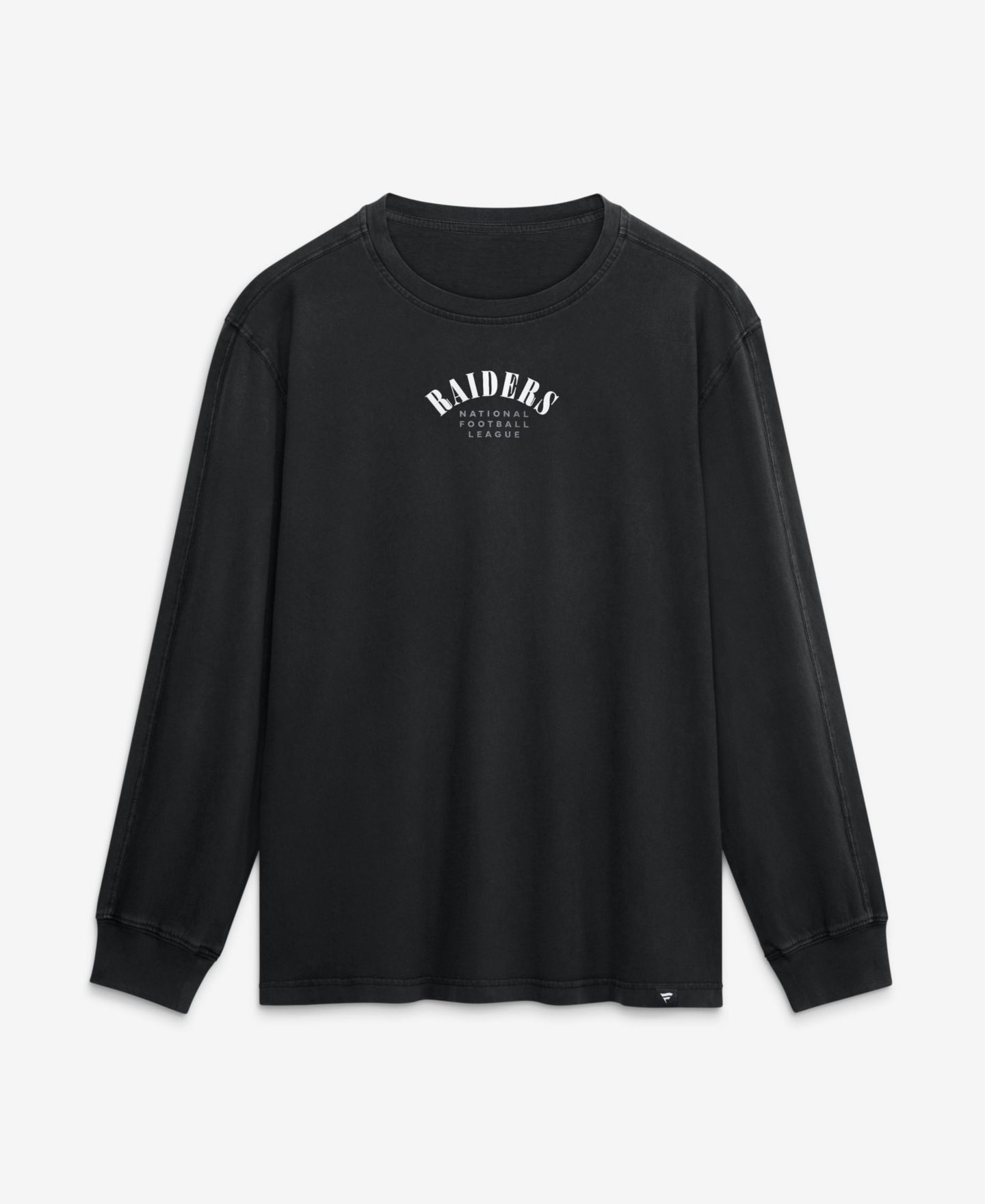 Мужской топ Fanatics Black Las Vegas Raiders Relaxed Fullback Drive Long-Sleeve Fashion — фото 2