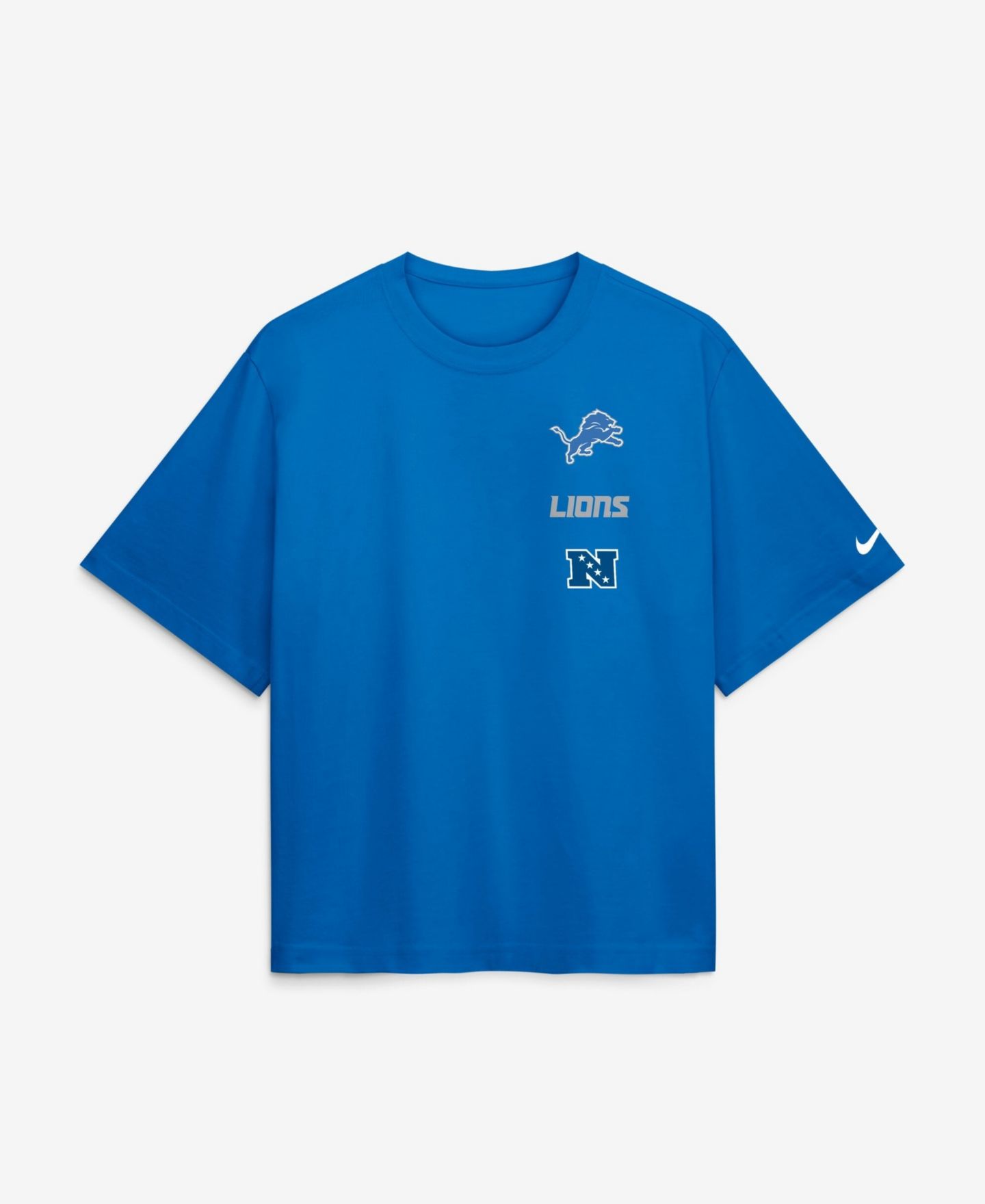 Женская футболка Nike Blue Detroit Lions Primetime Premium Essential Loose Fit Boxy — фото 1