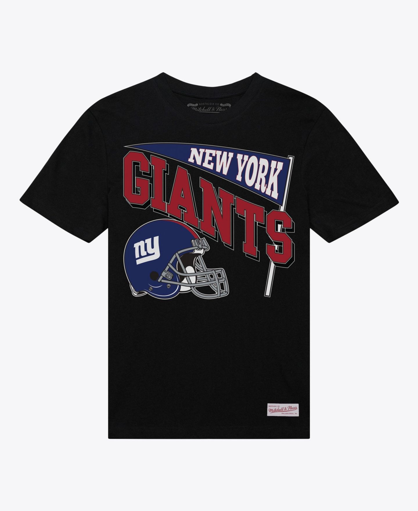 Женская футболка Mitchell & Ness Black New York Giants Team Dynamic Boyfriend — фото 2