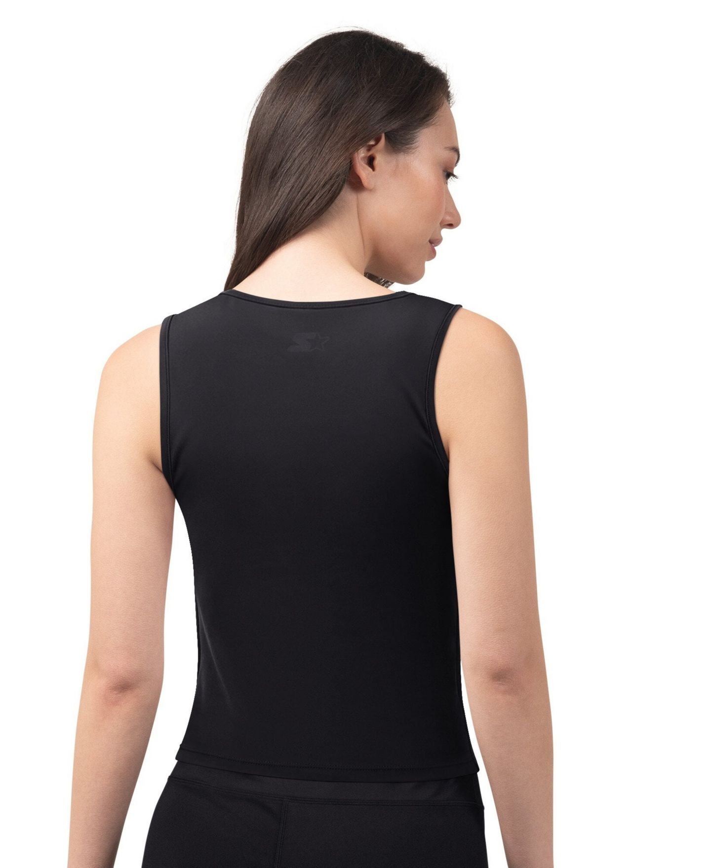 Женский топ Starter Black Pittsburgh Steelers Athleisure Cropped — фото 2