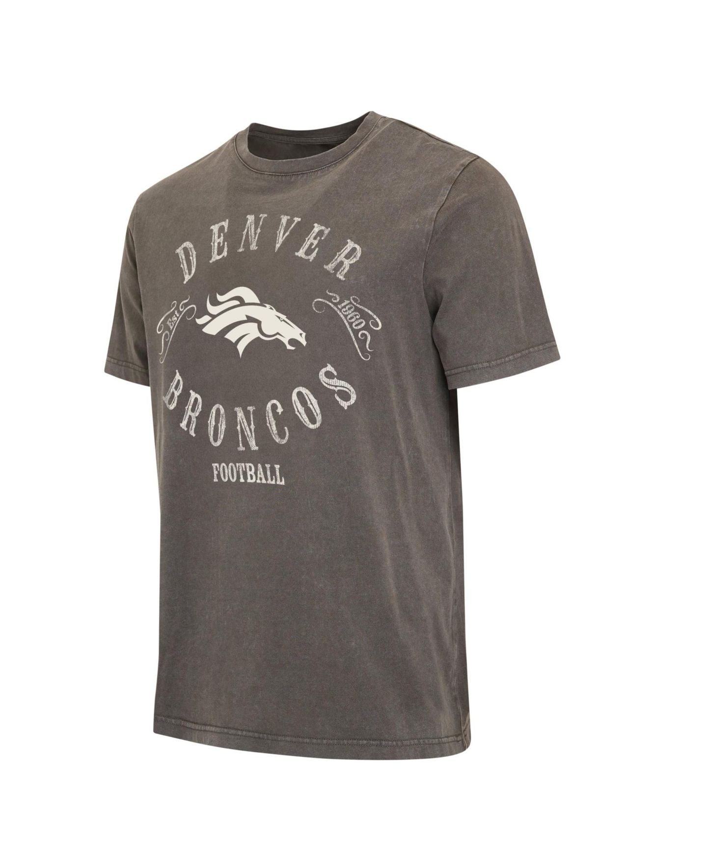 Мужская футболка Darius Rucker Collection By Fanatics Charcoal Denver Broncos Washed — фото 4