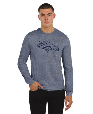 Men's Navy Denver Broncos Four Down Long-Sleeve T-Shirt