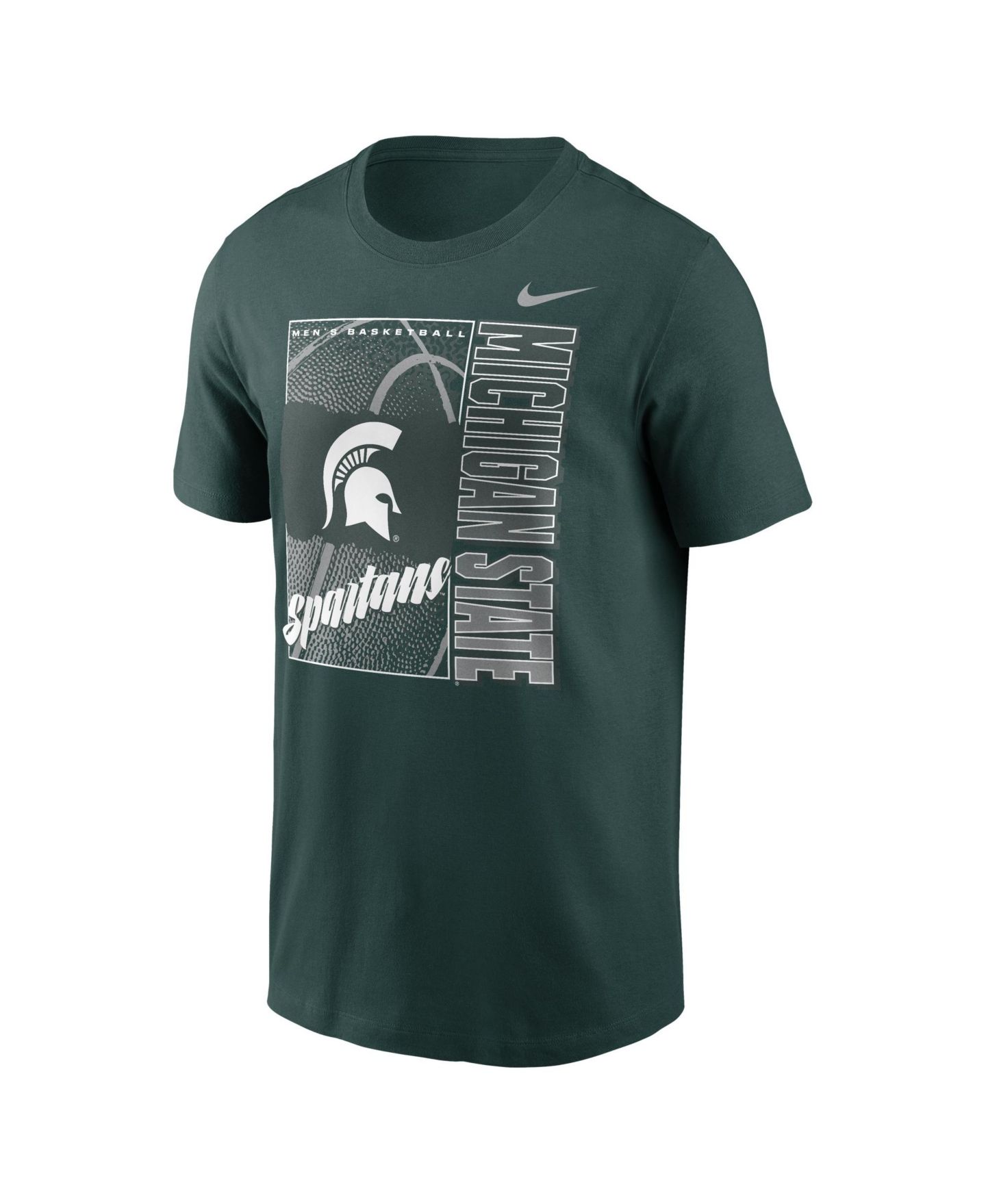 Мужская футболка Nike Green Michigan State Spartans Basketball Refresh — фото 3