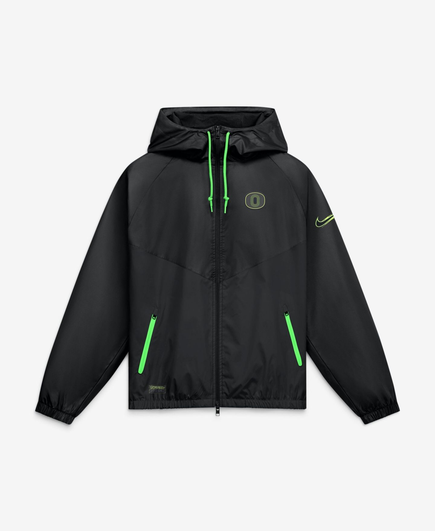 Мужская куртка Nike Black Oregon Ducks Origin of Speed Full-Zip Windrunner — фото 2