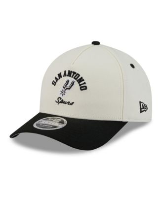 Men's White/Black San Antonio Spurs Arch 9FORTY A-Frame M-Crown Adjustable Hat