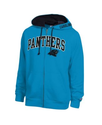 Champion Men's Blue/Black Carolina Panthers Full-Zip Hoodie - Macy's