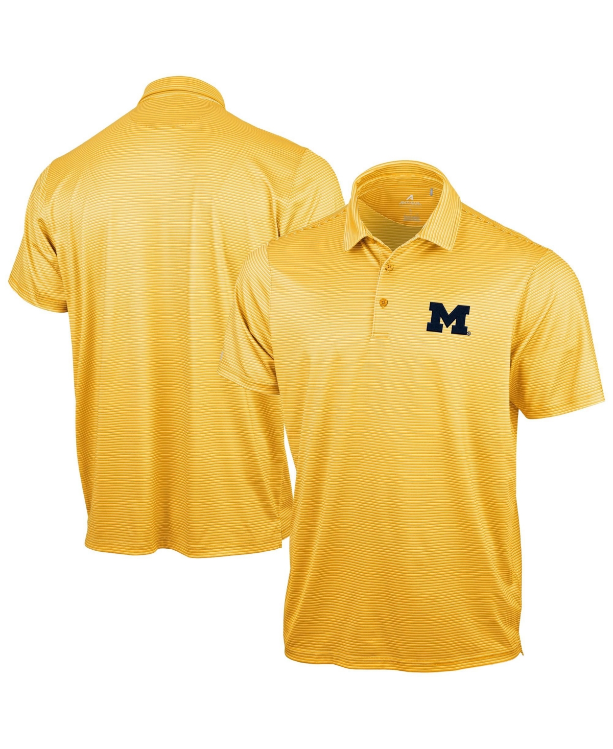 Antigua Men's Maize Michigan Wolverines Lineage Polo Shirt - Maize