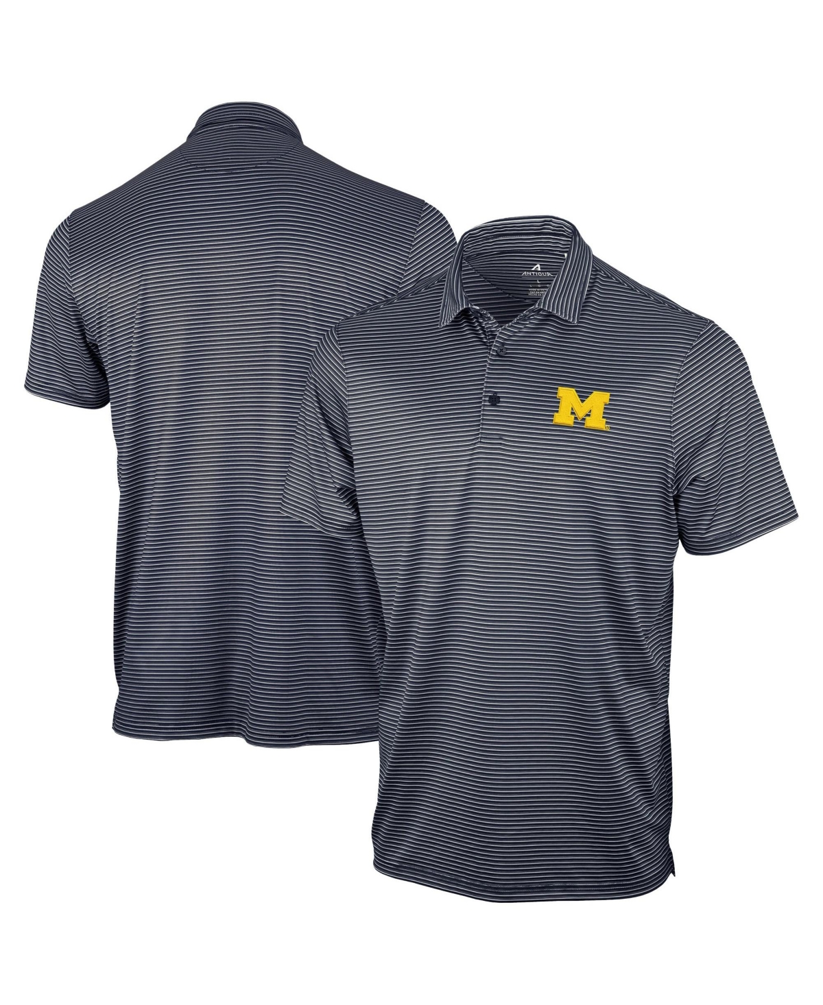 Antigua Men's Navy Michigan Wolverines Eager Polo Shirt - Navy