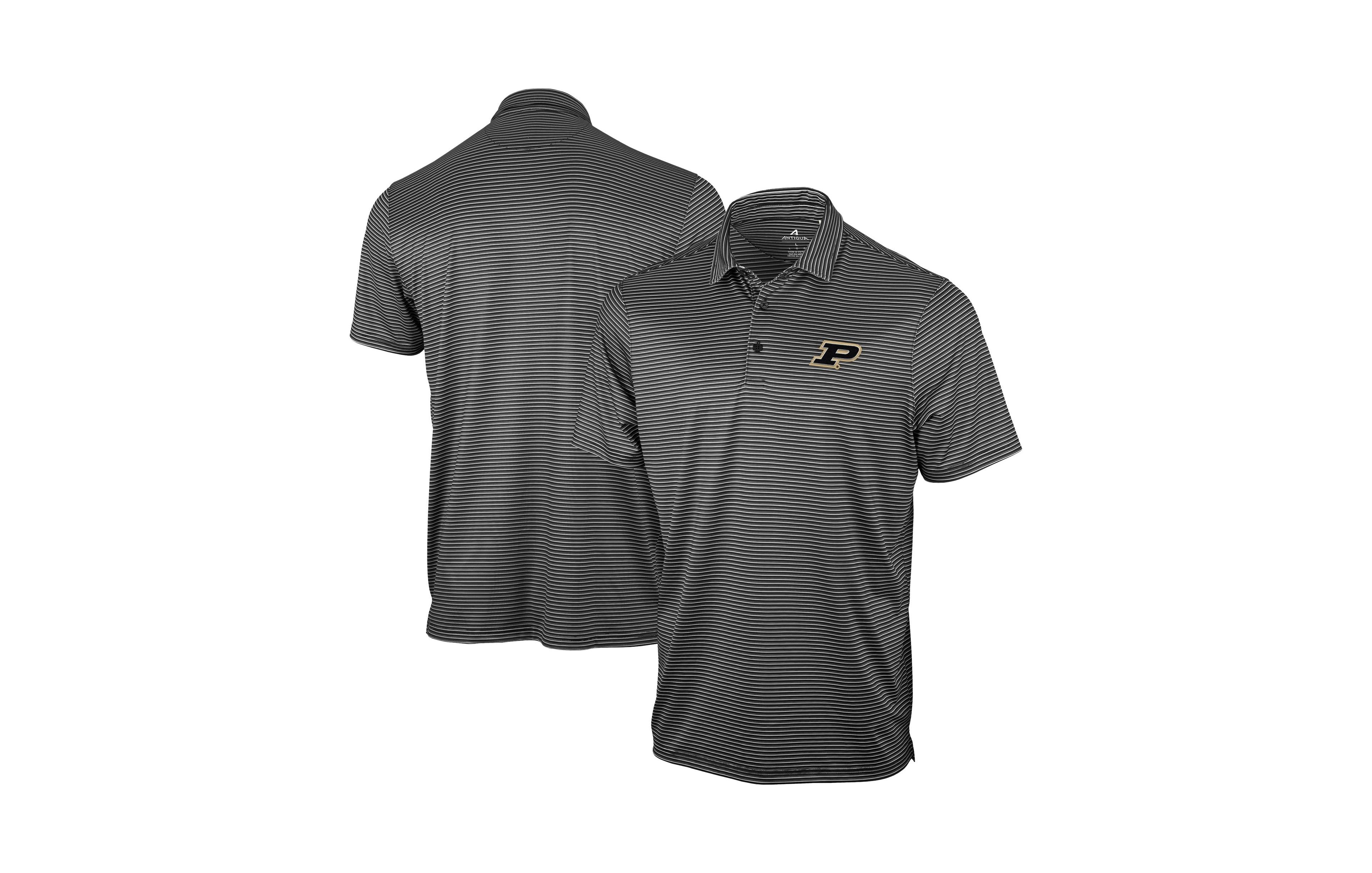 Antigua Men's Black Purdue Boilermakers Eager Polo Shirt