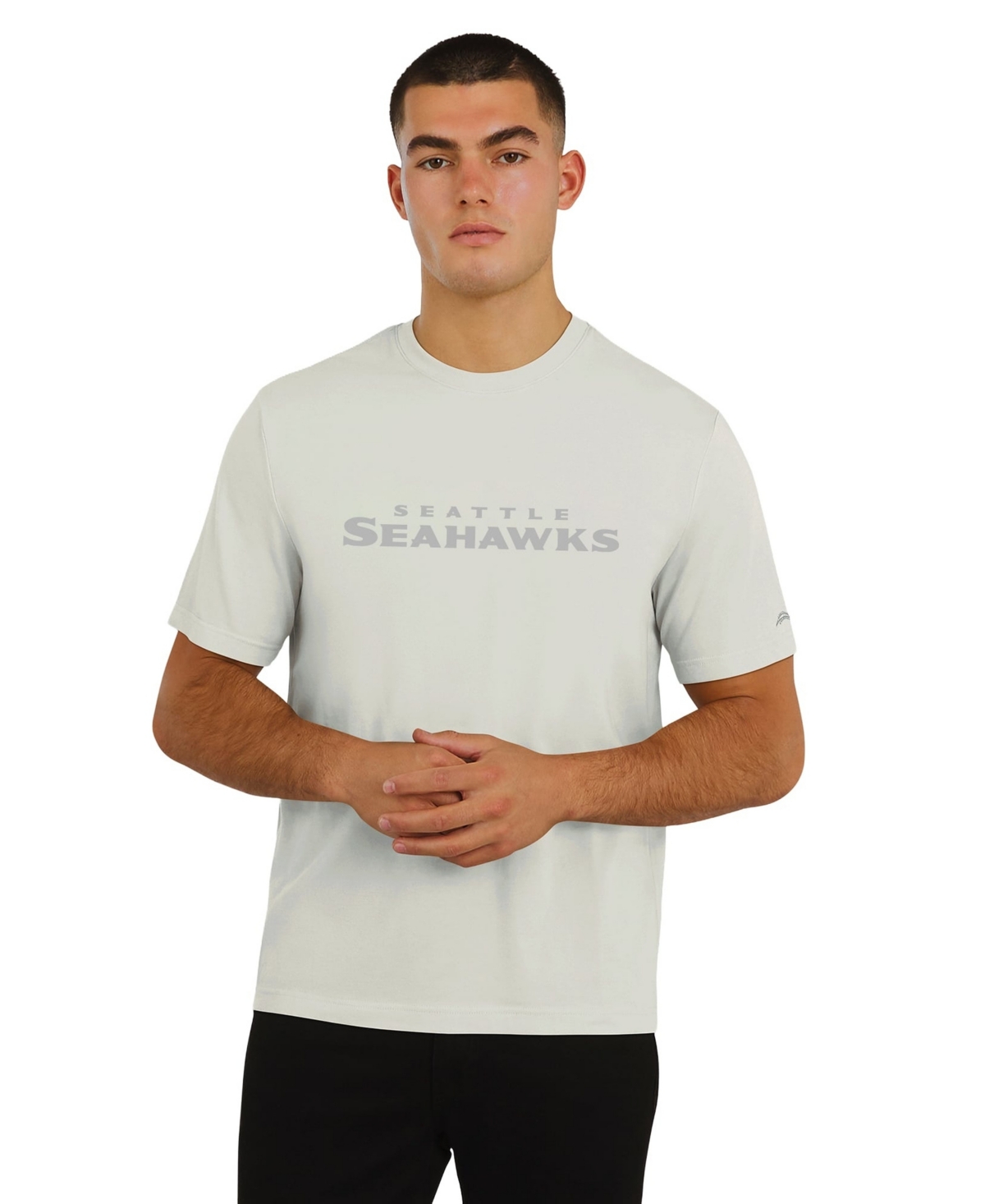 J. Palmer Men's Stone Seattle Seahawks Play Action Tri-Blend T-Shirt - Stone