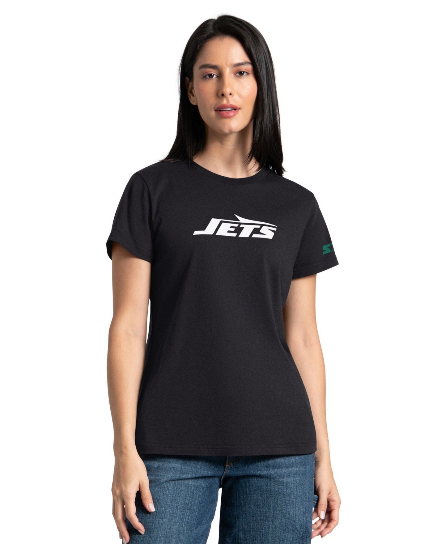Женские худи Starter Black/Green New York Jets and T-Shirt Combo Pack — фото 2