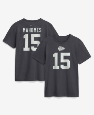 Men's Patrick Mahomes Anthracite Kansas City Chiefs Name & Number T-Shirt