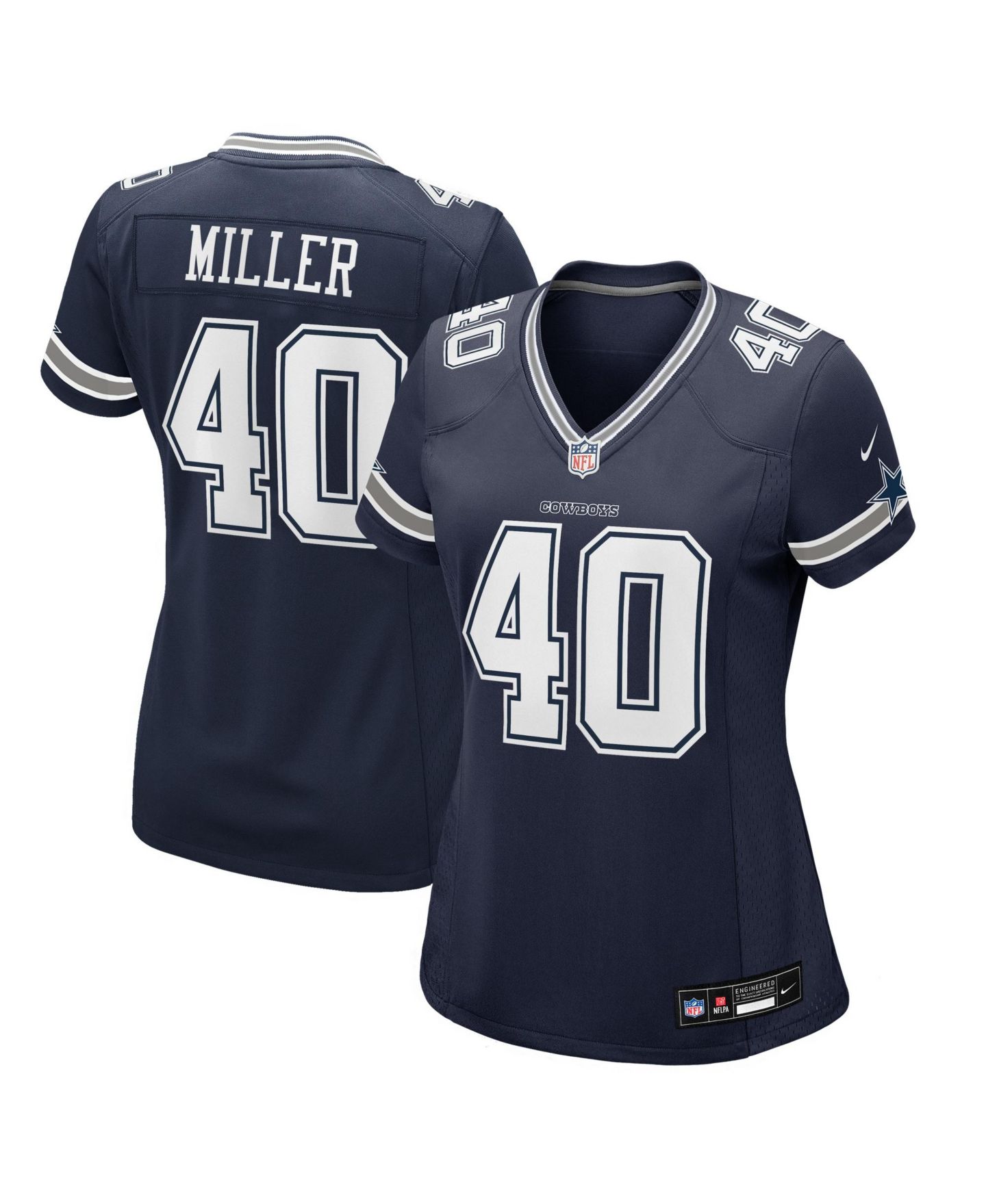Женский топ Nike Von Miller Navy Dallas Cowboys Game Jersey — фото 1