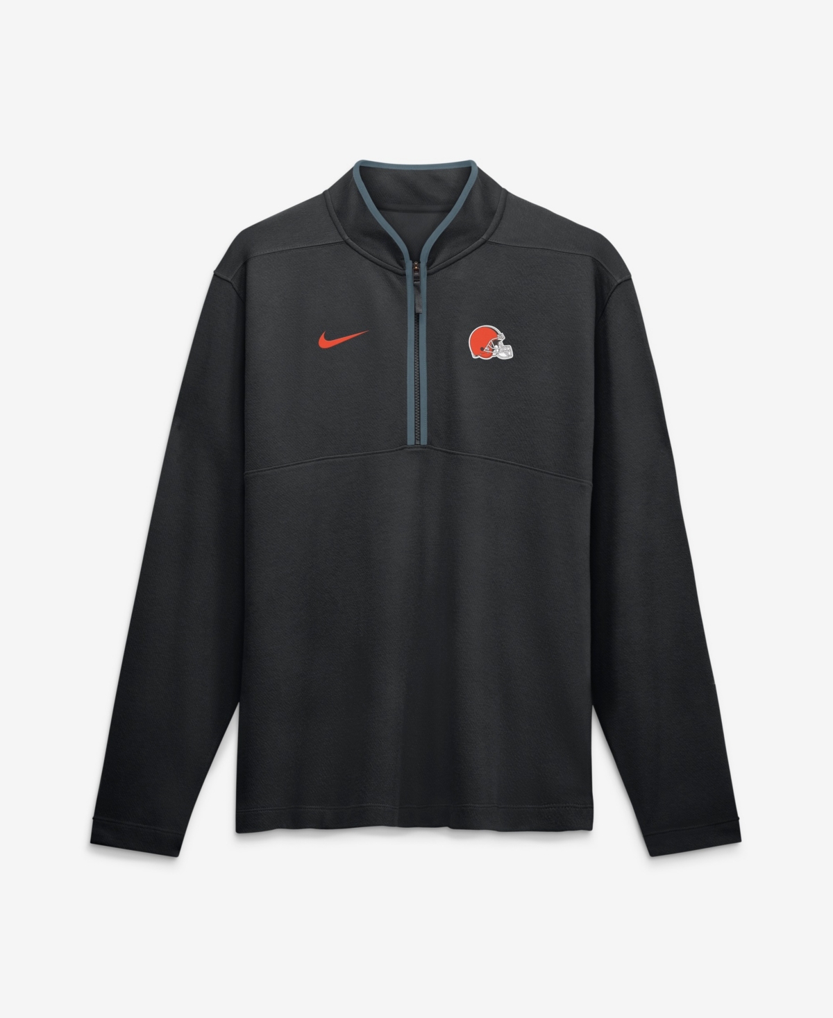 Nike Men's Black Cleveland Browns Dri-fit Victory Half-Zip Pullover - Black, Anthracite