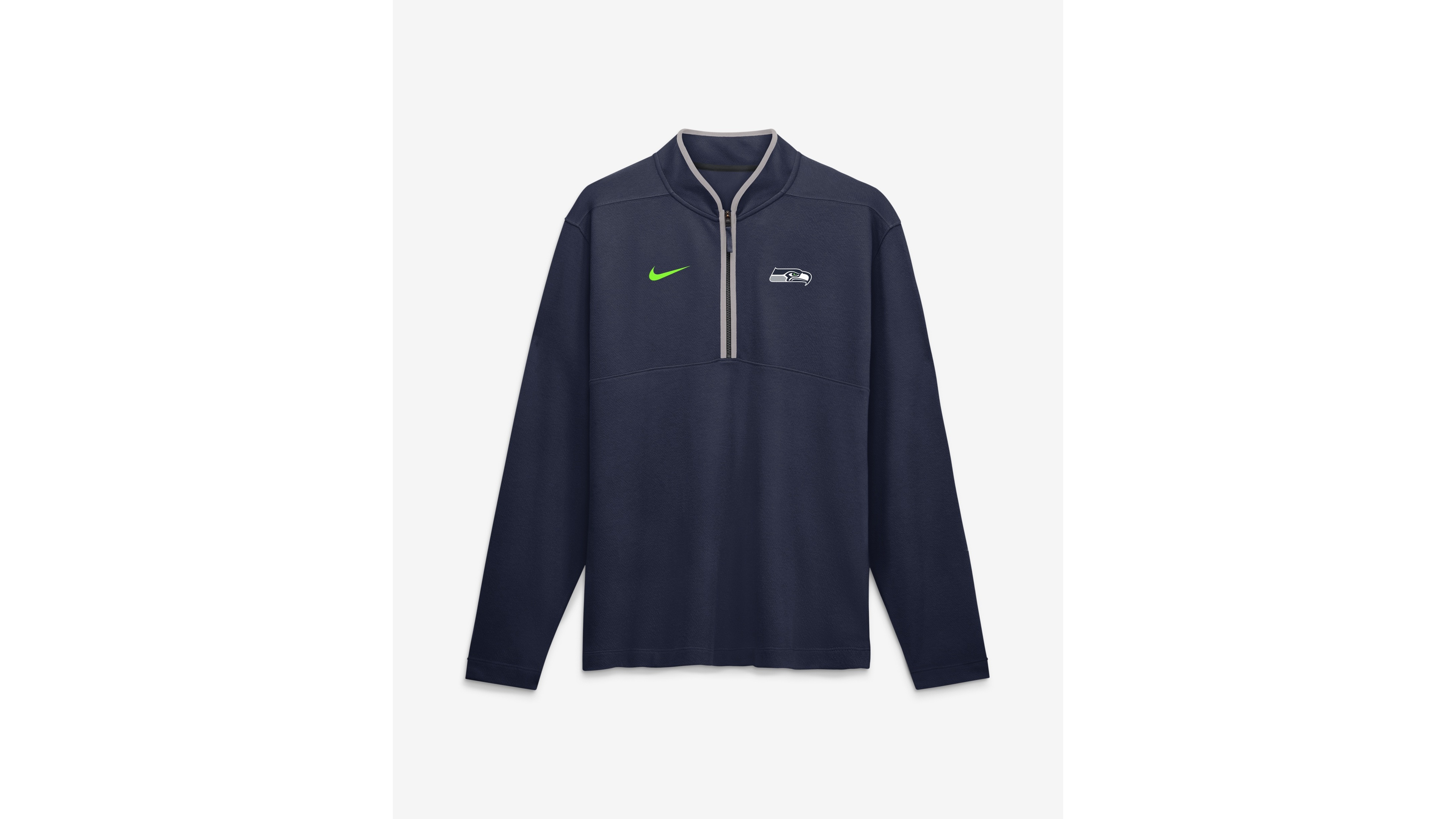 Nike Men's College Navy Seattle Seahawks Dri-fit Victory Half-Zip Pullover