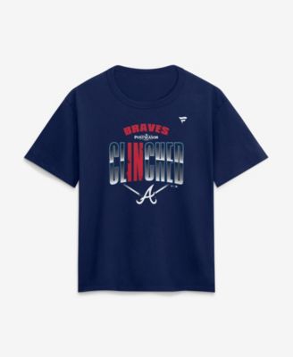 Women's Navy Atlanta Braves 2026 MLB Postseason Locker Room T-Shirt