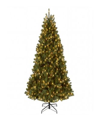 National Tree 6' "Feel Real" Downswept Douglas Fir Hinged Tree with 600 Clear Lights