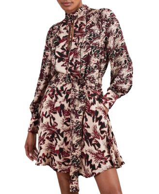 Women's Lora Long-Sleeve Mini A-Line Dress
