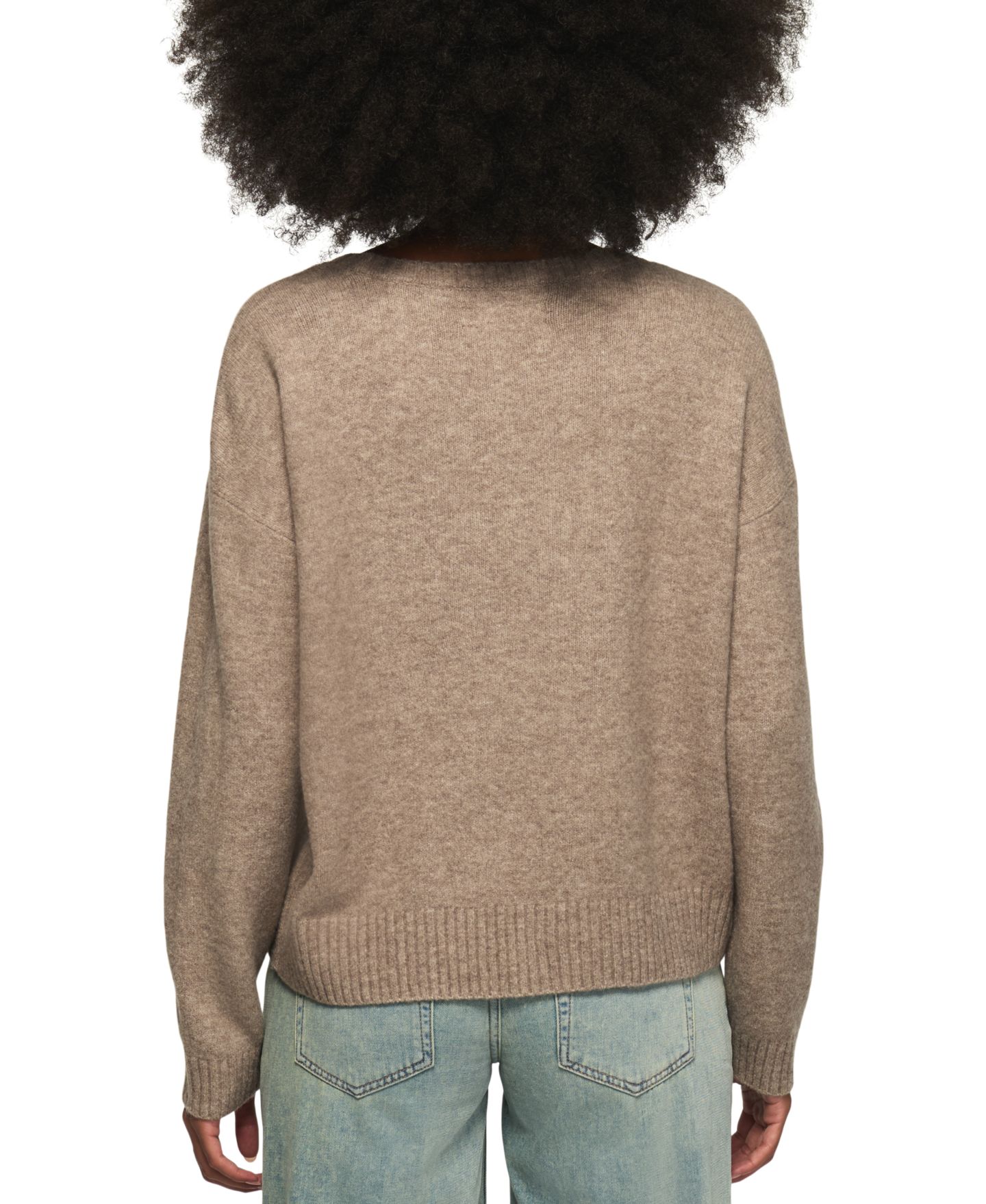 Женский свитер Lucky Brand Cloud Crewneck Long-Sleeve Graphic, цвет: Меланжевый — фото 5