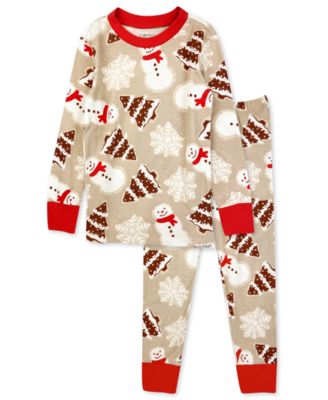 Boys' and Girls' 2T-5T Sugar Cookies Long Sleeve Organic Cotton Pajamas, 2-Piece Set