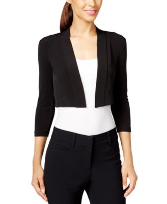 Women's Three-Quarter-Sleeve Bolero Cardigan
