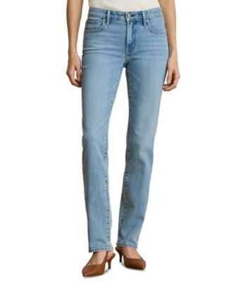 Women's Mid-Rise Slim-Fit Straight Jeans