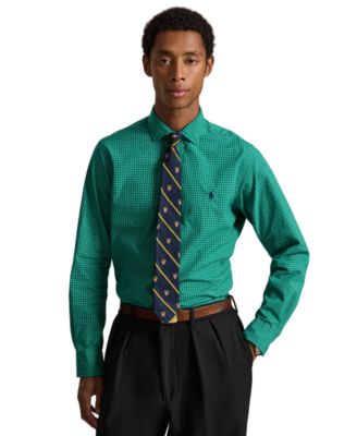 Men's Classic-Fit Plaid Poplin Shirt