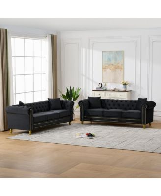 Chesterfield Sofa Set, (3+3 Seater)