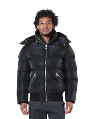 Men's Heavy Weight Water Resistant Detachable Hood Bomber Winter Coat
