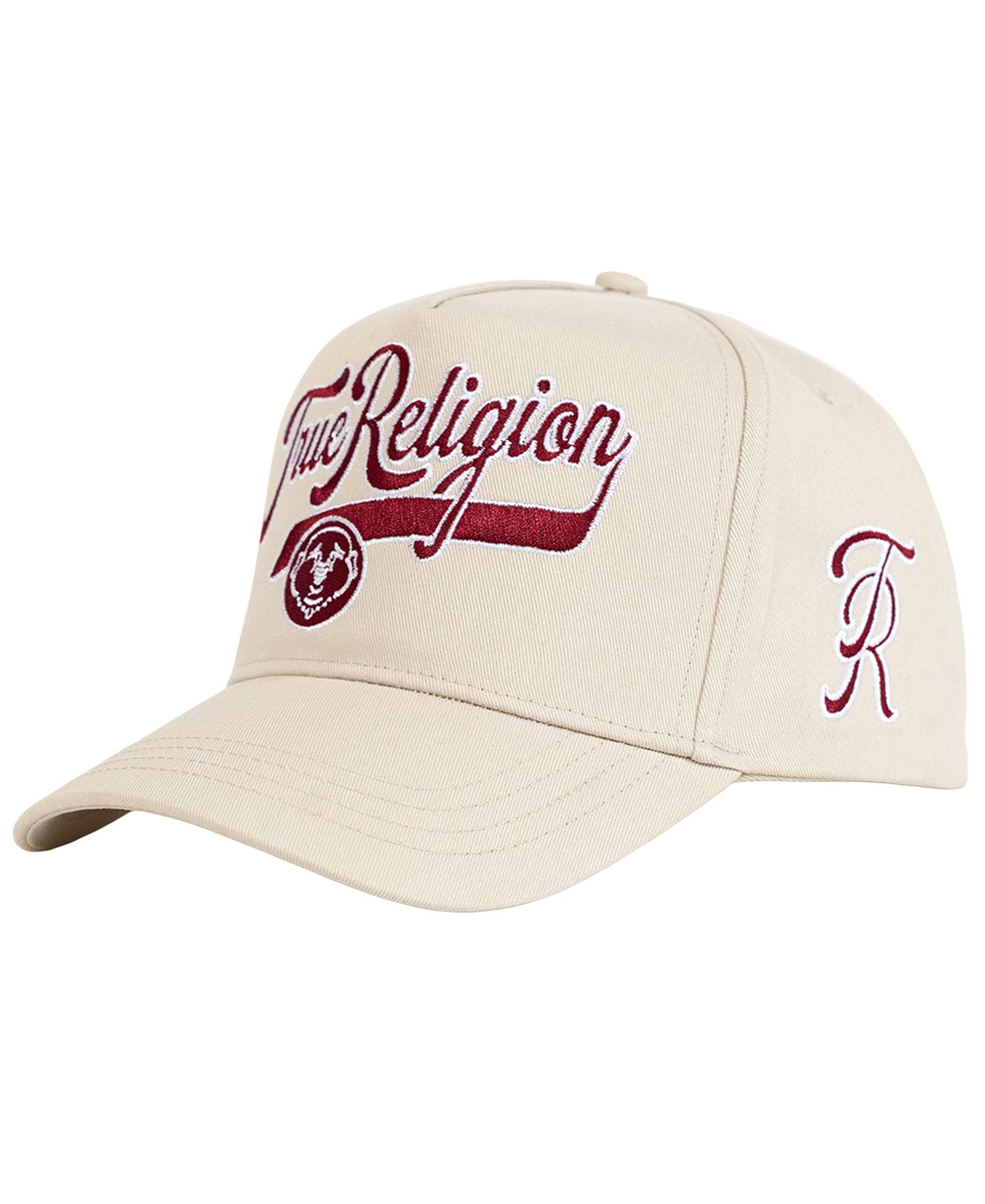 Мужская кепка True Religion Retro Snapback Hat, цвет: Зимний белый — фото 3