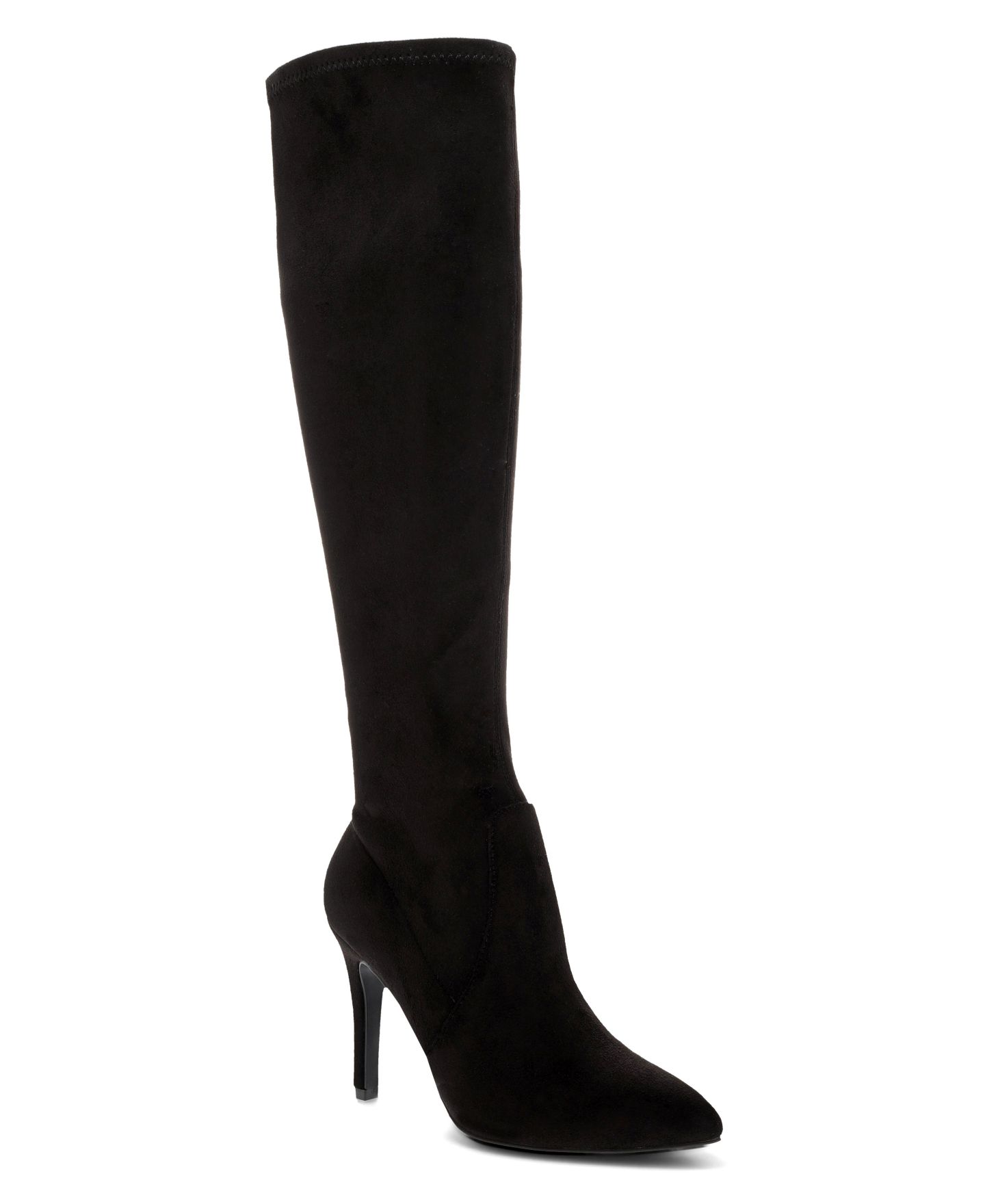 Женские ботинки MIA Arisa Stiletto Heel Pointed Toe Tall, цвет: Чёрный — фото 1