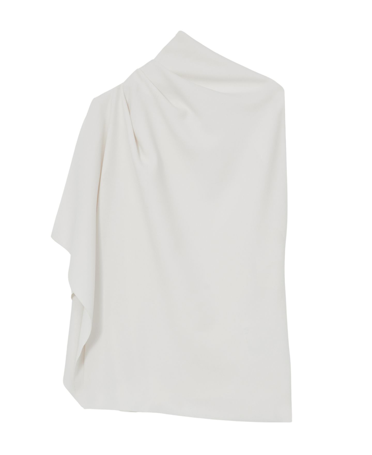 Женская блузка REISS Elle Asymmetric Mock Neck Sleeveless, цвет: Слоновая кость — фото 6