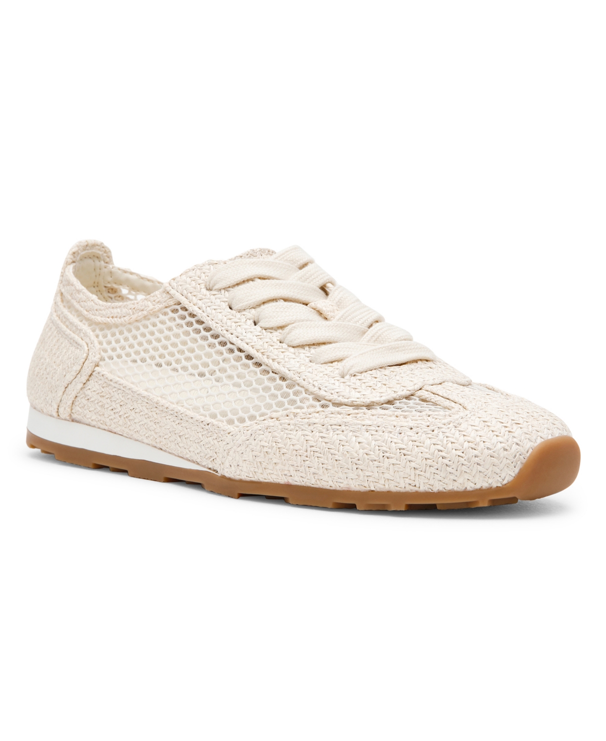 Anne Klein Women's Atlas Low Profile Fashion Lace-Up Sneakers - Beige Multi