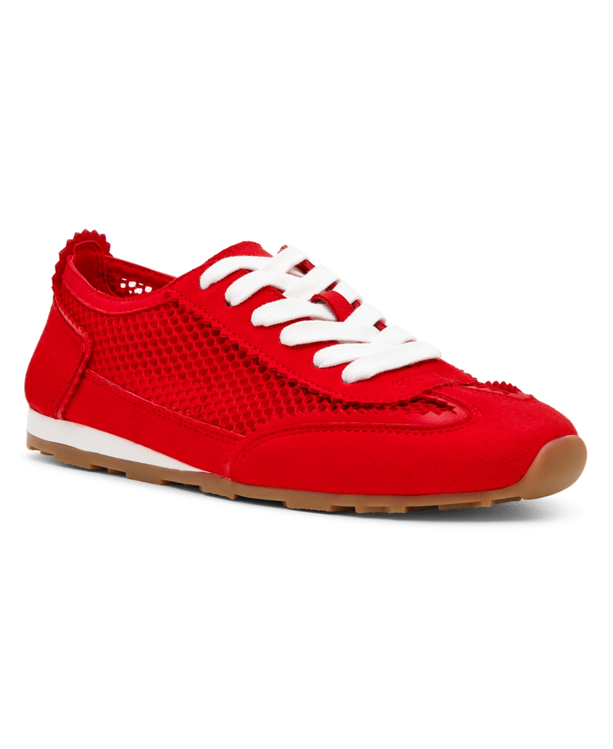 Anne Klein Women's Atlas Low Profile Fashion Lace-Up Sneakers - Red Multi
