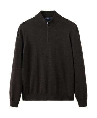 Men's Willyp Quarter-Zip Mock Neck Wool Sweater