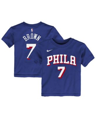 Toddler Jaylen Brown Royal Philadelphia 76ers Icon Name & Number T-Shirt
