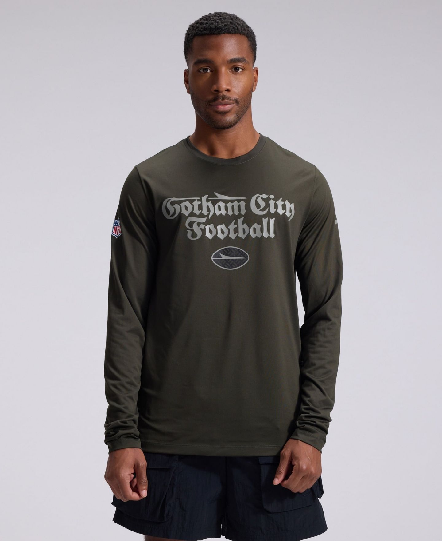 Мужская футболка Nike Green New York Jets Rivalries Collection Sideline Legend Long-Sleeve — фото 1
