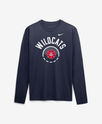 Men's Navy Arizona Wildcats 2026 Courtside Basketball Shootaround Legend Dri-FIT Long-Sleeve T-Shirt