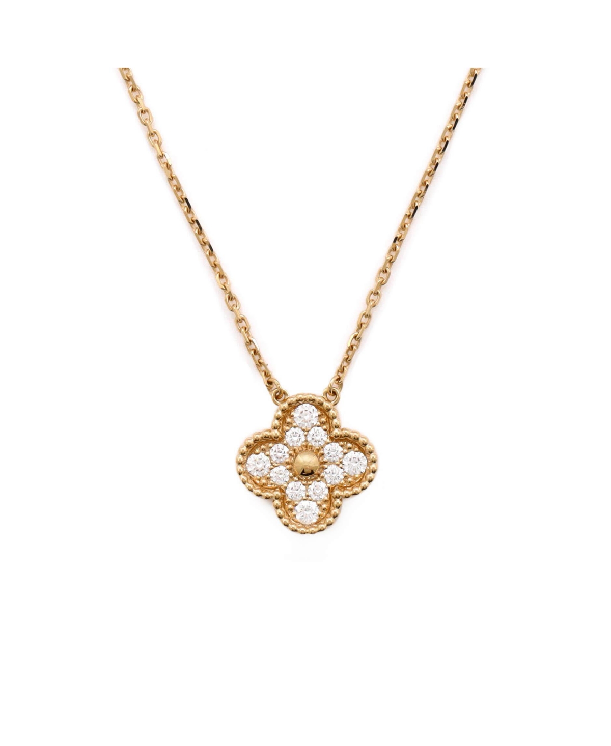 Pre-Owned Van Cleef and Arpels Vintage Alhambra Pendant Necklace - 18k yellow gold