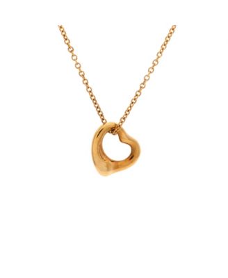 Pre-Owned Tiffany and Co Elsa Peretti Open Heart Pendant Necklace